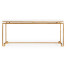 Gilded Iron Rectangular Coffee Table with Biancaneve Top