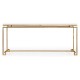 Gilded Iron Rectangular Coffee Table with Biancaneve Top