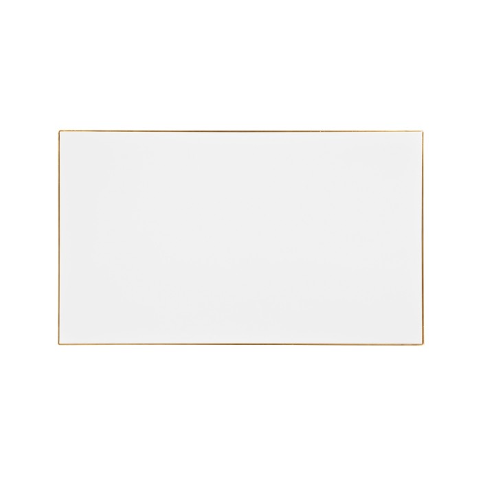 Gilded Iron Rectangular Coffee Table with Biancaneve Top
