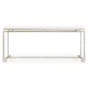 Silver Iron Rectangular Coffee Table with Biancaneve Top