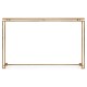 Gilded Iron Large Console Table with An Antique Glass Top