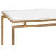 Gilded Iron Large Console Table with An Antique Glass Top
