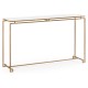 Gilded Iron Large Console Table with An Antique Glass Top