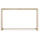 Gilded Iron Large Console Table with A Clear Glass Top