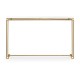 Gilded Iron Large Console Table with Biancaneve Top
