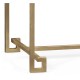 Gilded Iron Large Console Table with Biancaneve Top