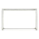 Silver Iron Large Console Table with An Antique Glass Top