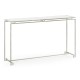Silver Iron Large Console Table with An Antique Glass Top