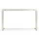 Silver Iron Large Console Table with Biancaneve Top
