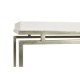 Silver Iron Large Console Table with Biancaneve Top