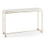 Silver Iron Large Console Table with Biancaneve Top