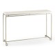 Silver Iron Large Console Table with Biancaneve Top