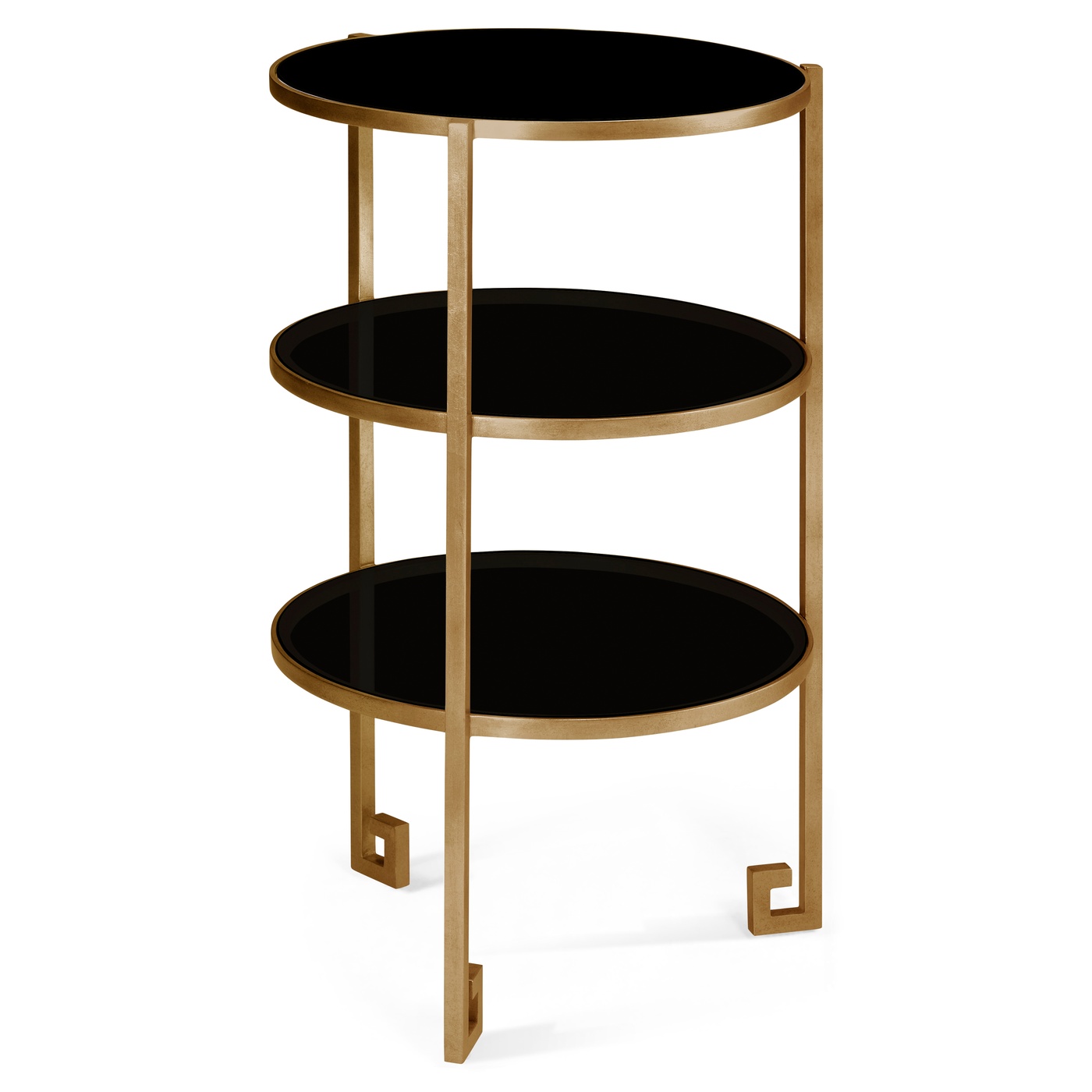 Gilded iron end table