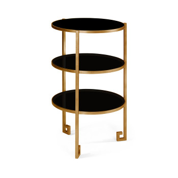 Gilded iron end table