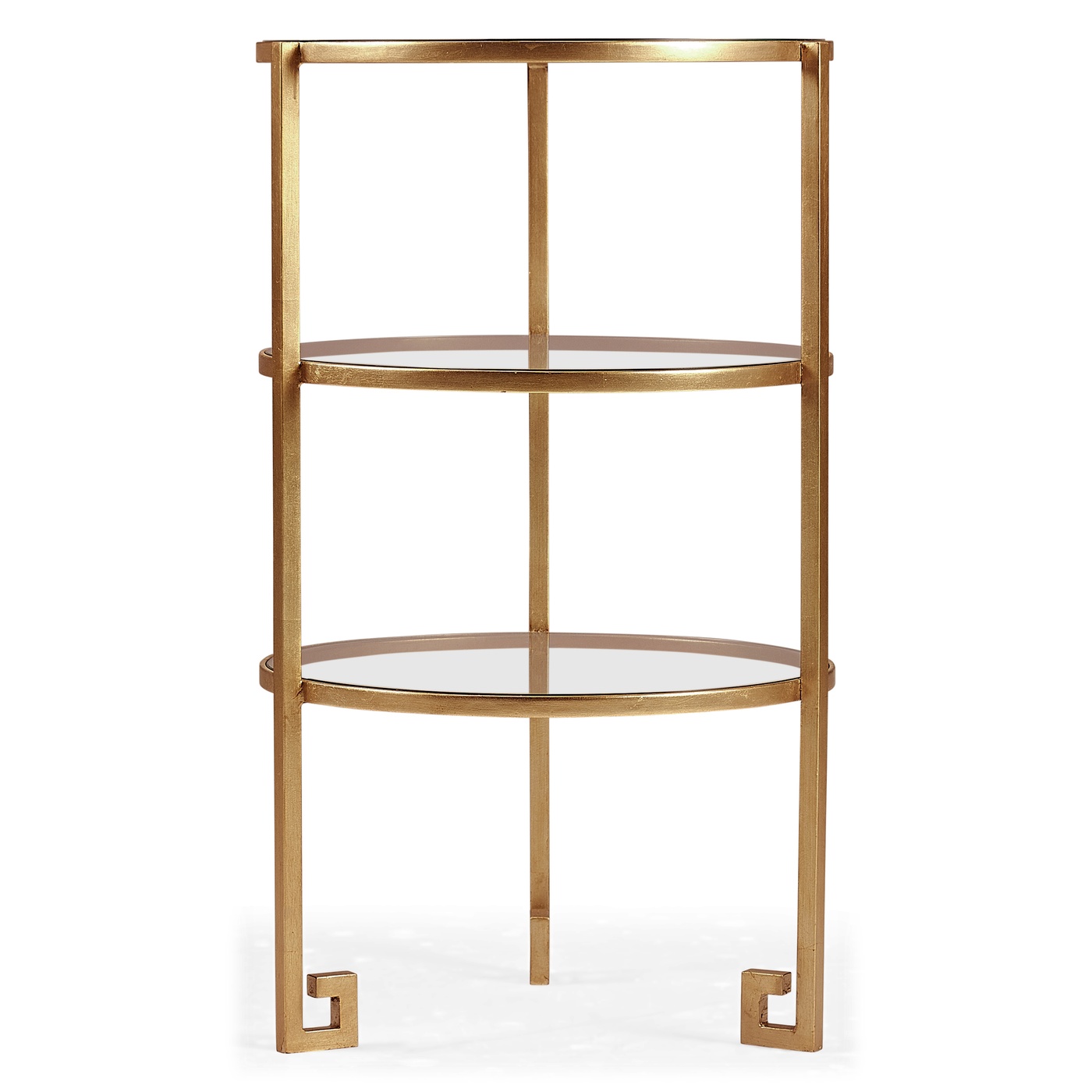 Gilded iron end table