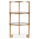 Gilded iron end table