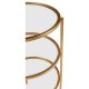 Gilded iron end table