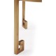 Gilded iron end table