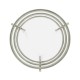 Silver iron end table