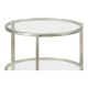 Silver iron end table