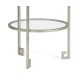 Silver iron end table