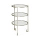 Silver iron end table