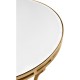 Gilded Iron Round Side Table with An Antique Glass Top