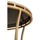 Gilded Iron Round Side Table with An Antique Glass Top