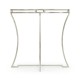 Silver Iron Round Side Table with An Antique Glass Top