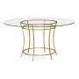 Gilded Iron Round Dining Table 60