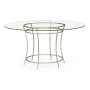 Silver Iron Round Dining Table 60