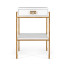 Gilded Iron End Table with Biancaneve Drawer