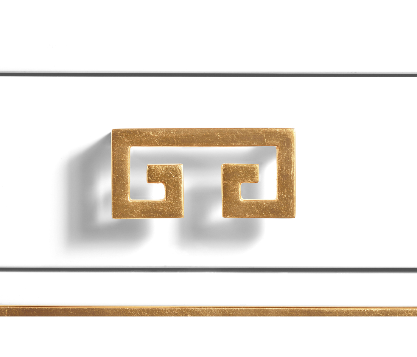 Gilded Iron End Table with Biancaneve Drawer