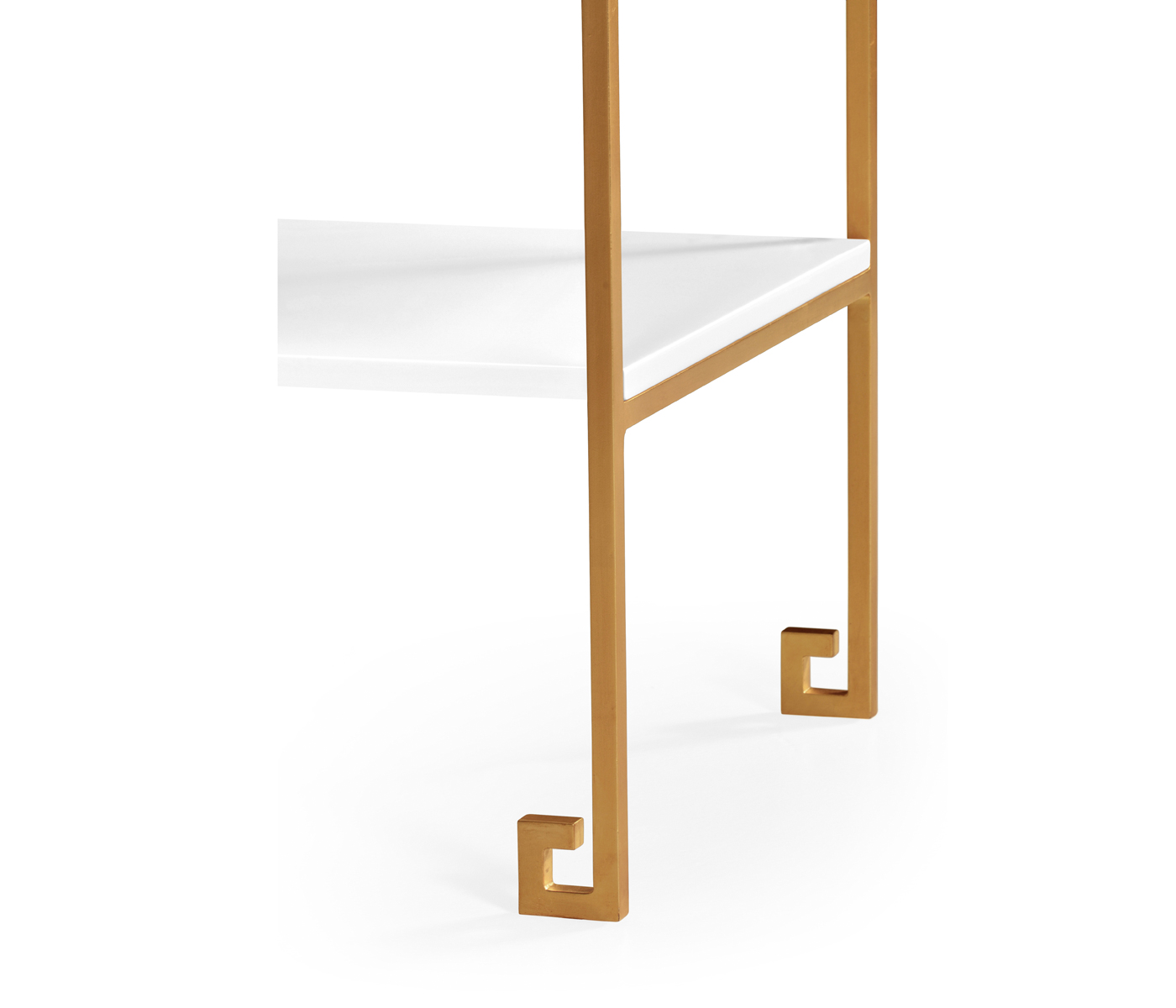 Gilded Iron End Table with Biancaneve Drawer