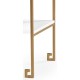 Gilded Iron End Table with Biancaneve Drawer