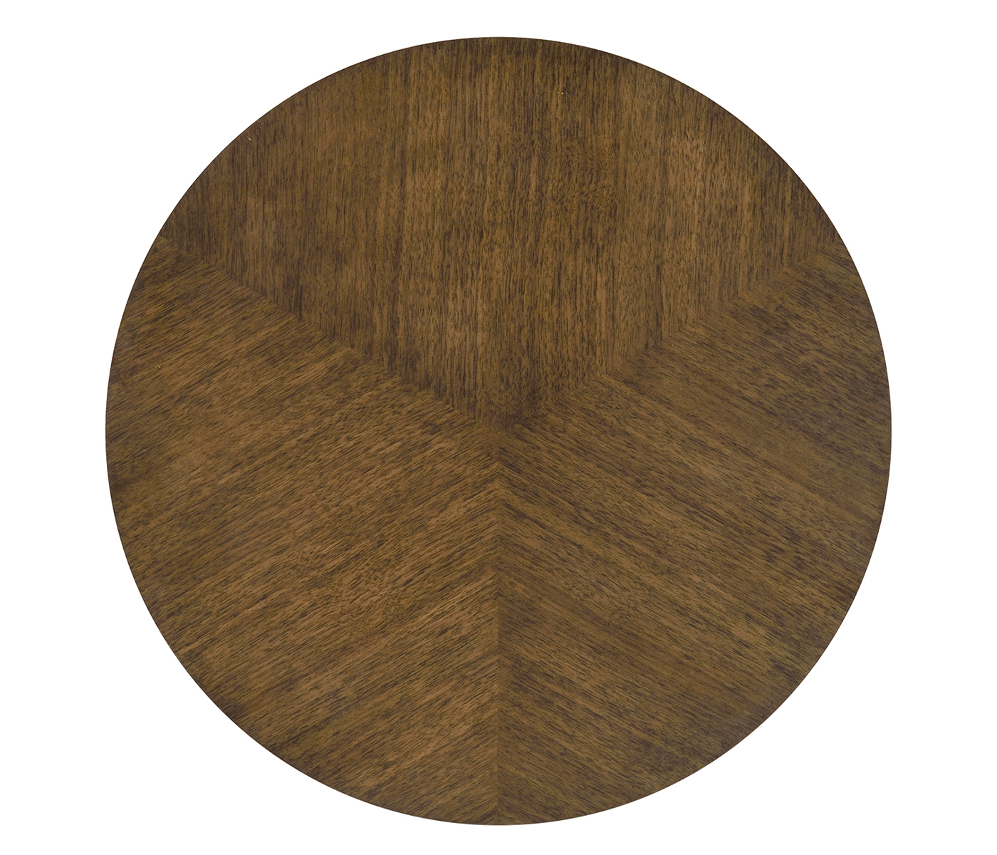 Round side table in American walnut