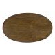 Oval chest of drawers in American walnut