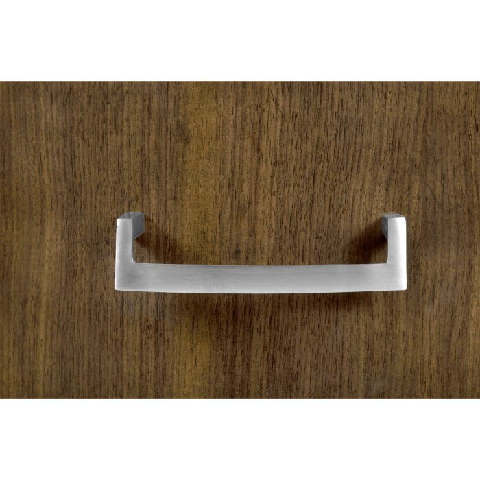 Oval chest of drawers in American walnut