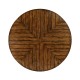 Country Walnut and Wrought Iron Dining Table 66