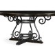 Dark Ale & Wrought Iron Dining Table 66
