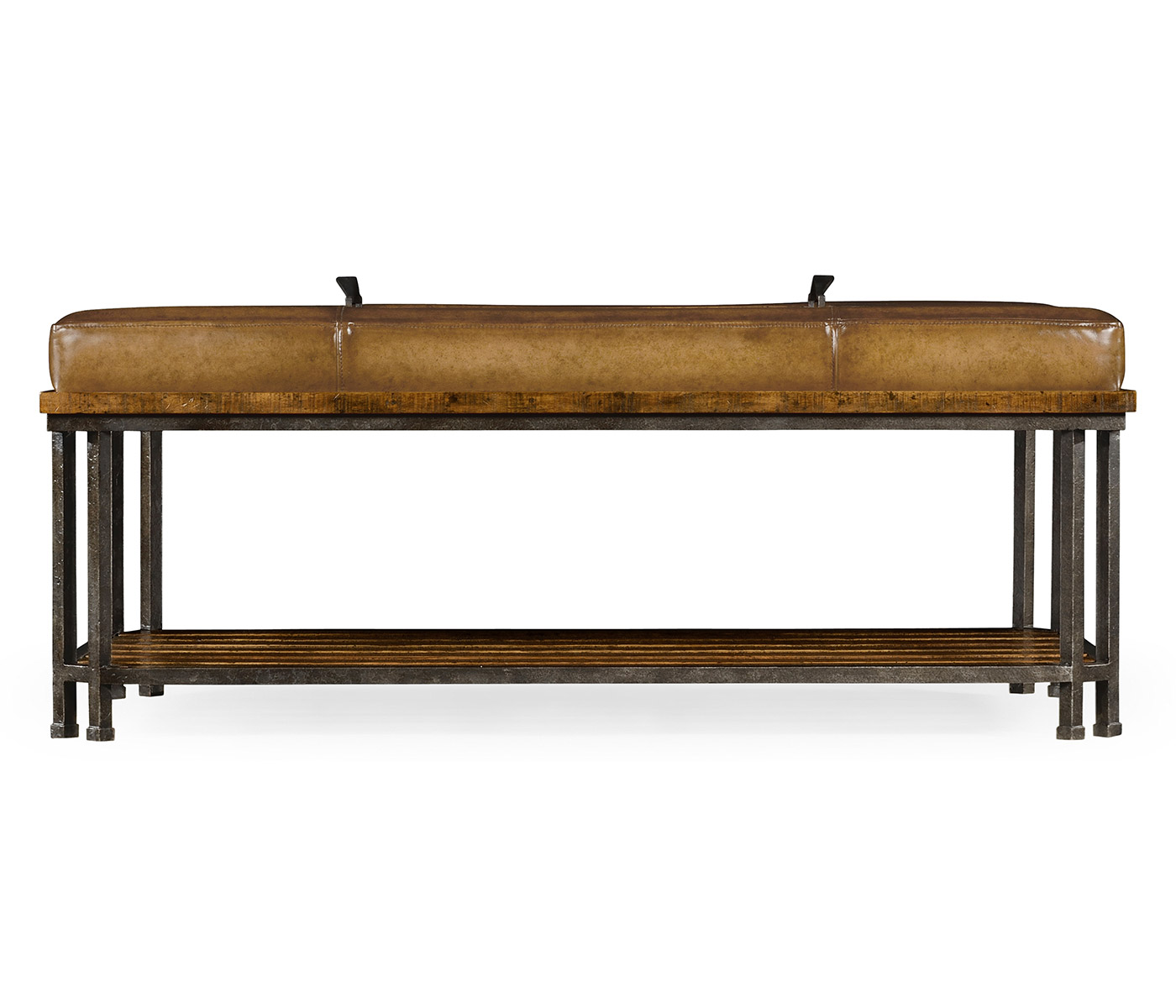 Country Walnut Cocktail Ottoman