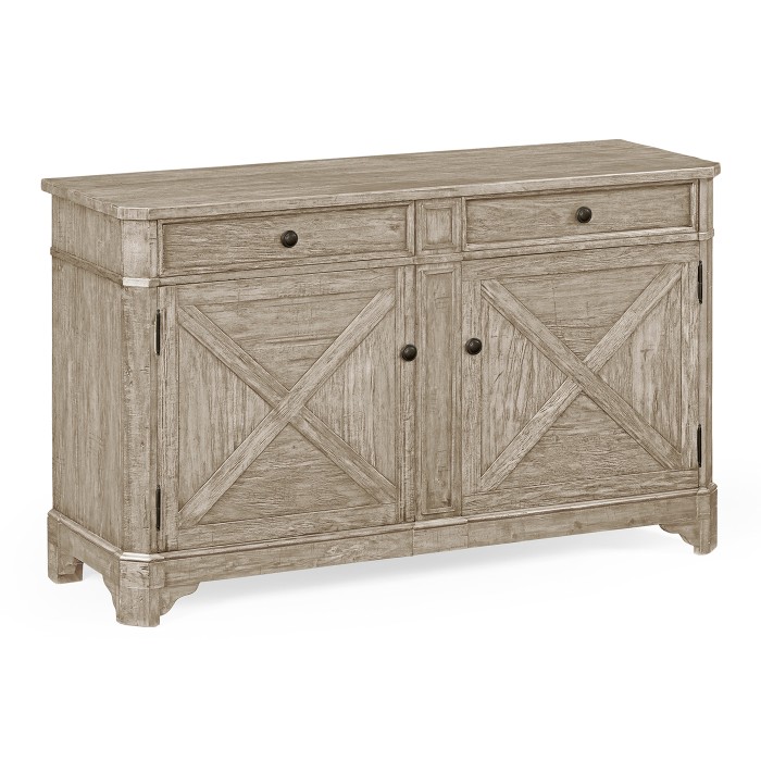 Casual Rustic Grey Credenza
