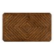 Country Walnut Parquet Coffee Table with Strap Handles