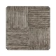 Antique Dark Grey Large Square Parquet Coffee Table