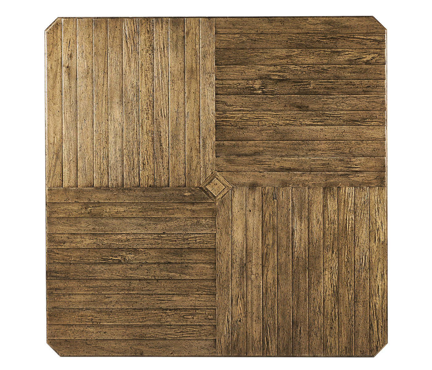 Medium Driftwood Large Square Parquet Coffee Table