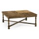 Medium Driftwood Large Square Parquet Coffee Table
