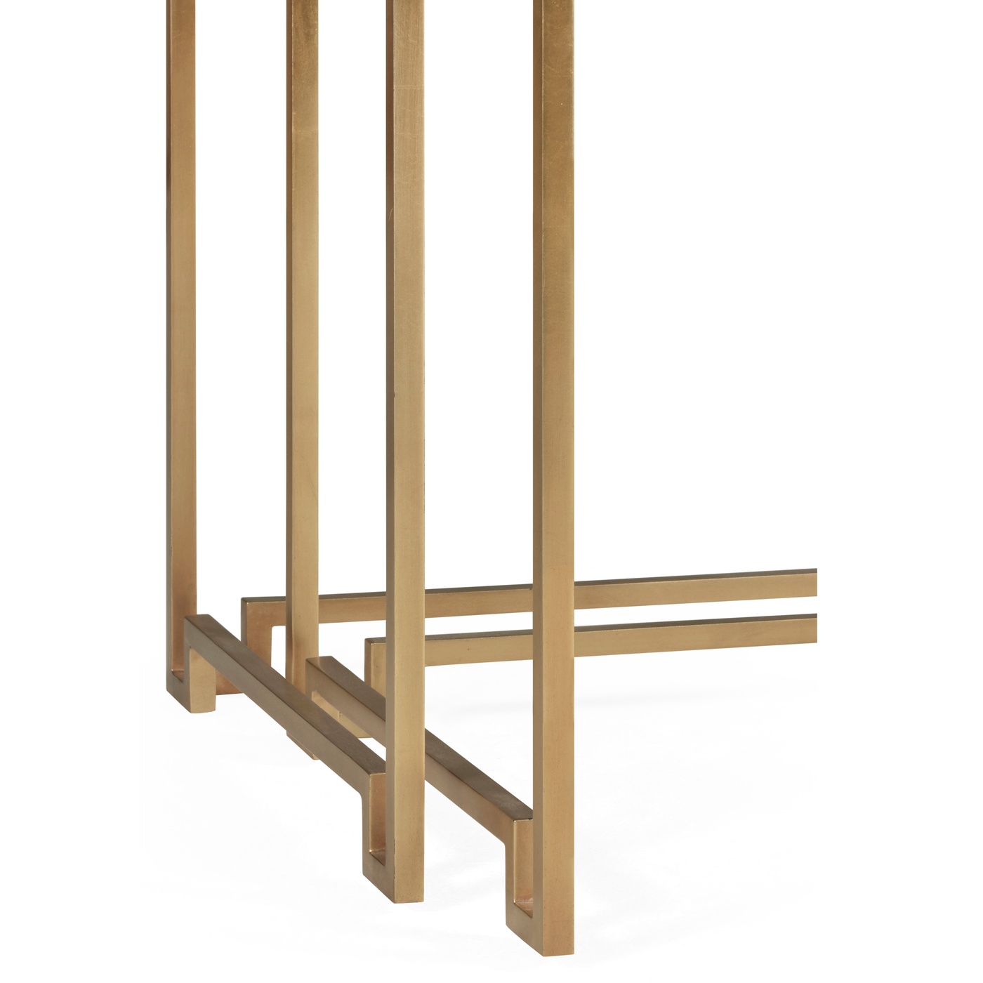 Gilded Iron Nesting Table with Biancaneve Top