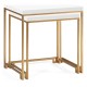 Gilded Iron Nesting Table with Biancaneve Top