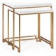 Gilded Iron Nesting Table with Biancaneve Top