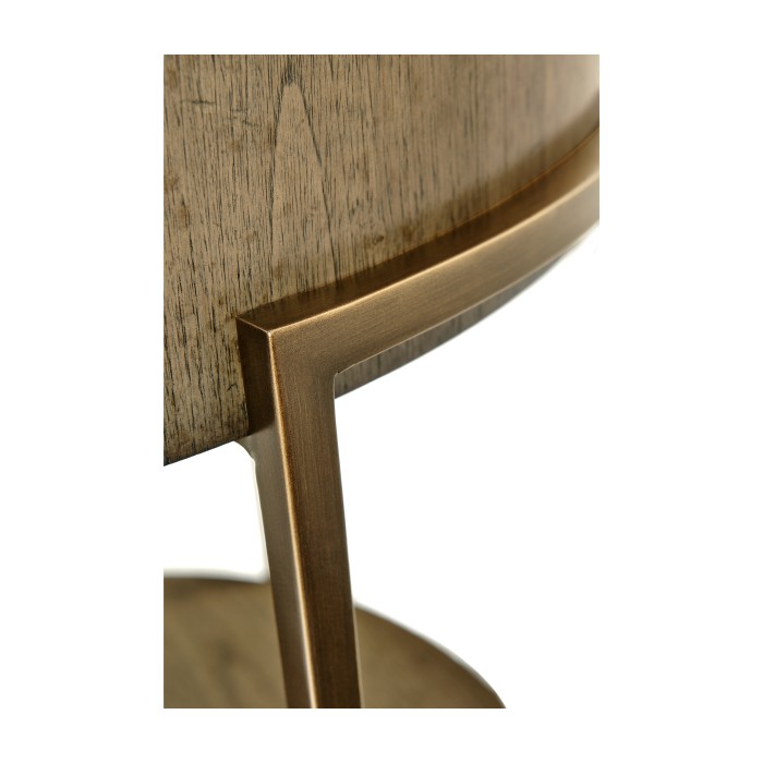 Chestnut Round Side Table